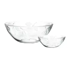 GENERICO - Set 7 Piezas Vidrio Ensaladera Allegra Transparente