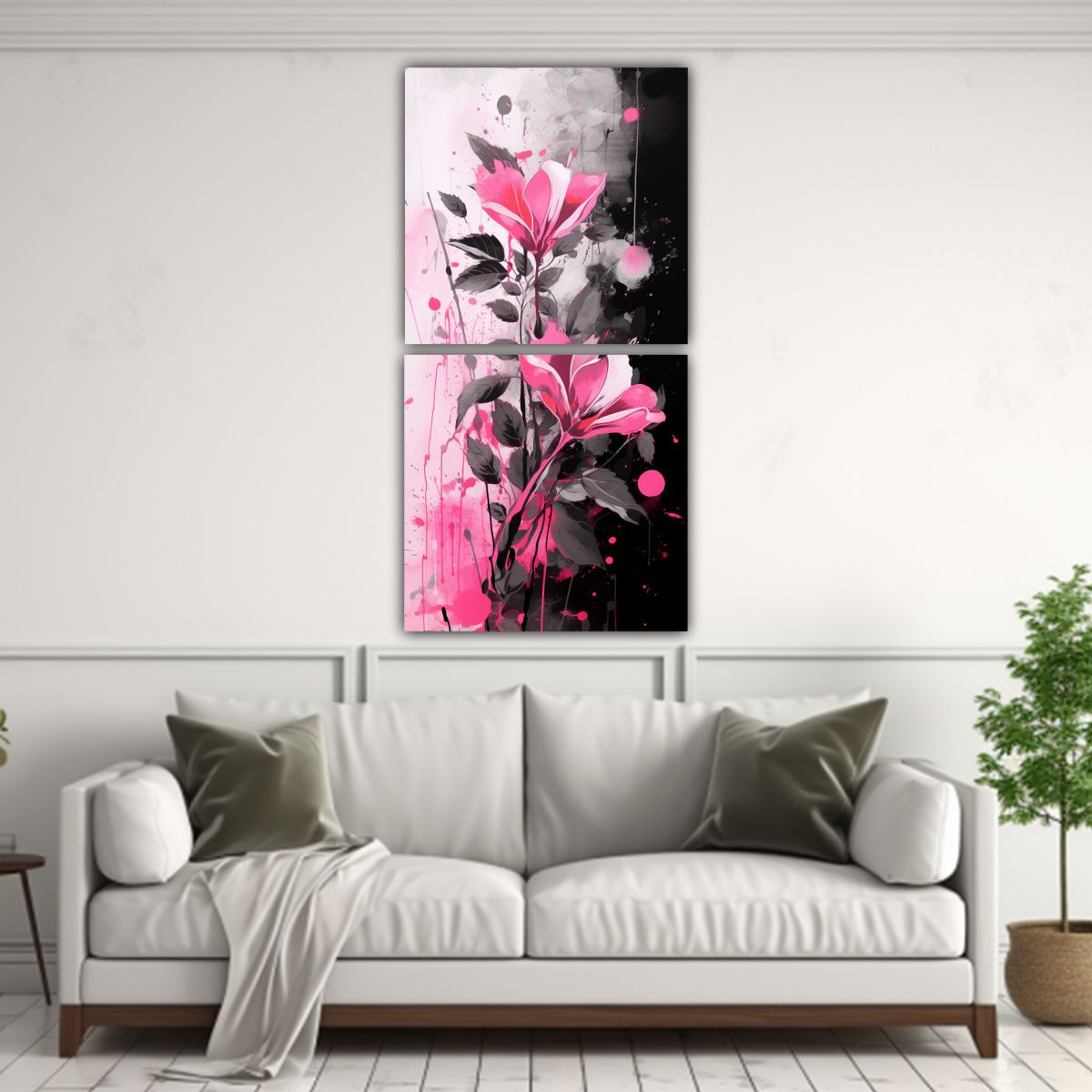 GENERICO - Pinturas Decorativas Estilo Medio Brocha Con 60x120 Cm