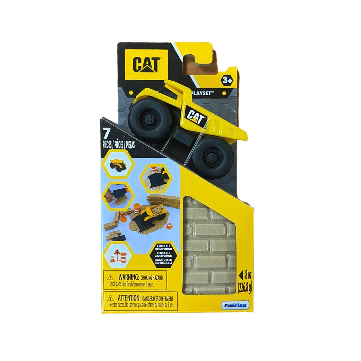 CAT - Tolva CAT mini excavadora con tierra moldeable y accesorios