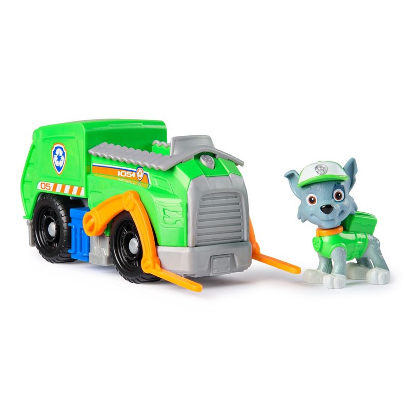 PAW PATROL - Vehículo Paw Patrol Rocky sostenible para misiones de