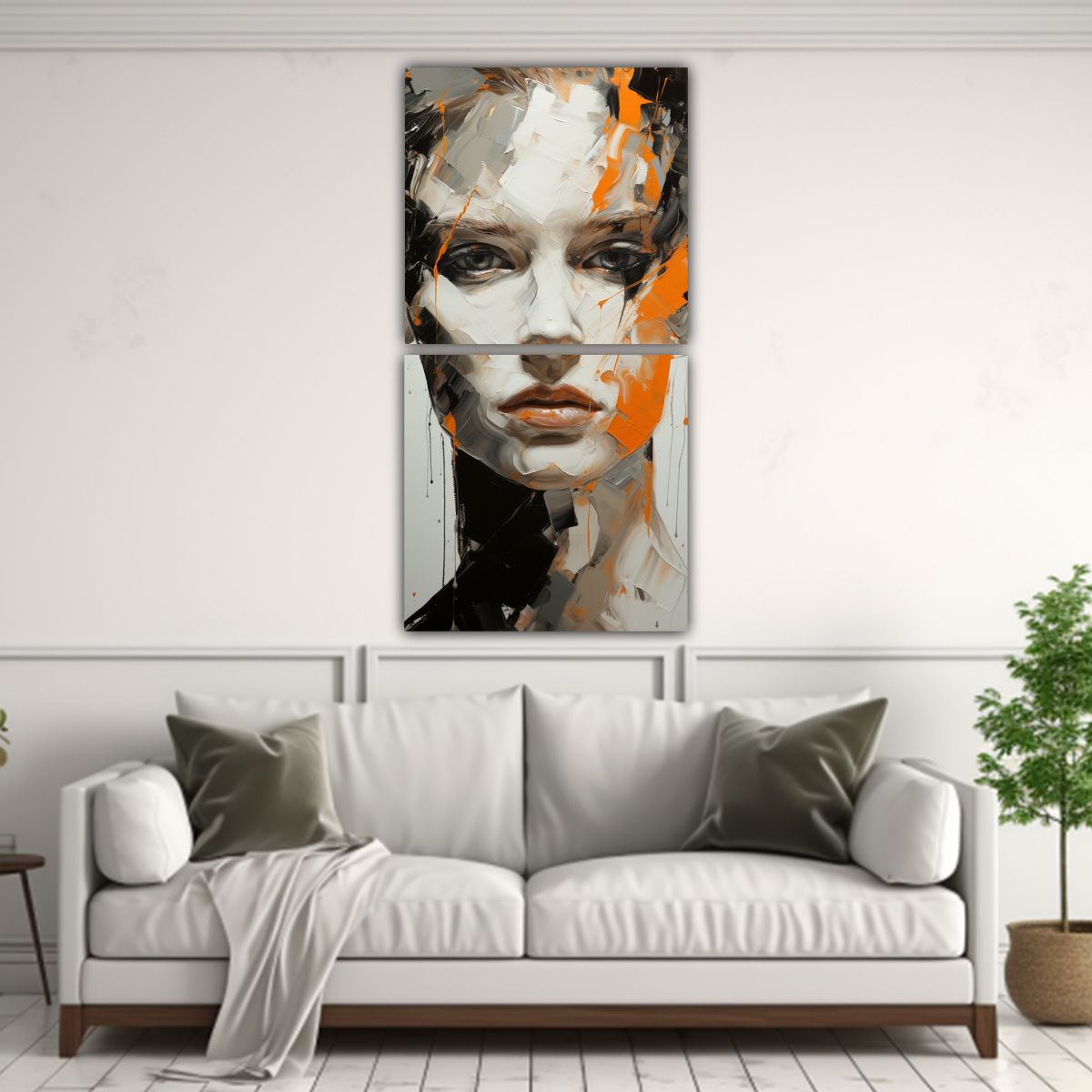 GENERICO - Pinturas Decorativas En Bastidor Con Contornos 20x40 Cm