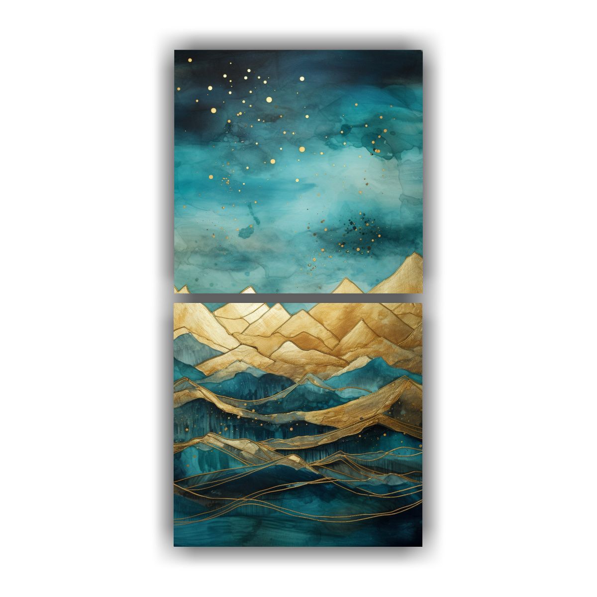 GENERICO - Pinturas Decorativas De Paisaje Montañoso Con 20x40 Cm