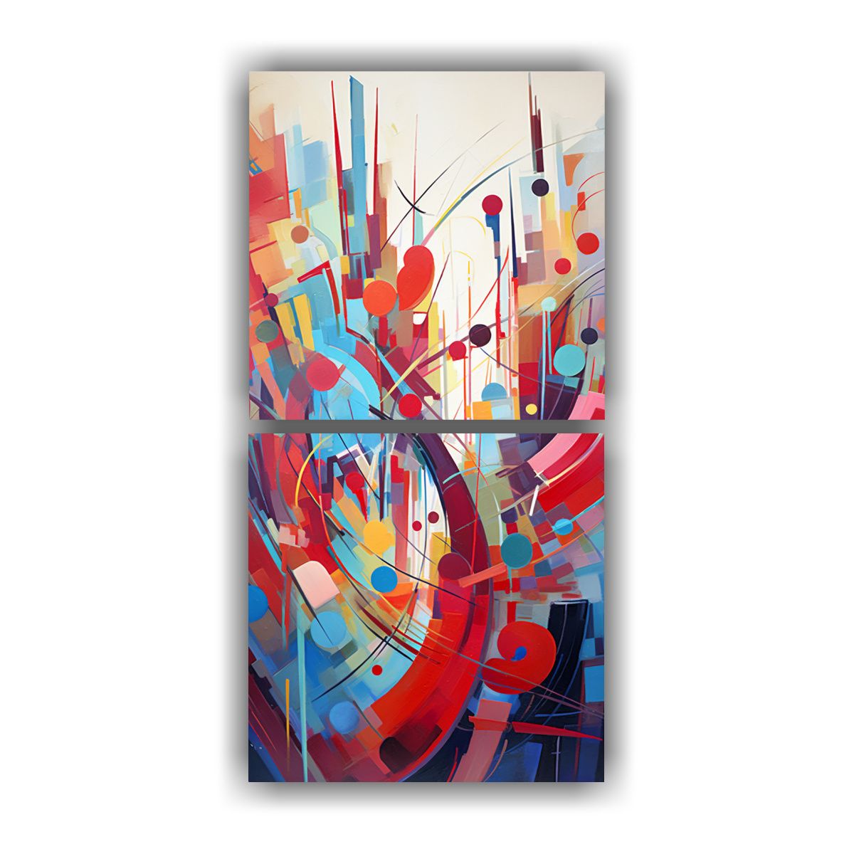GENERICO - Pinturas Decorativas Abstractas Modernas Y 20x40 Cm