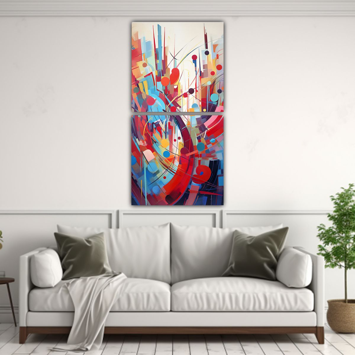 GENERICO - Pinturas Decorativas Abstractas Modernas Y 20x40 Cm