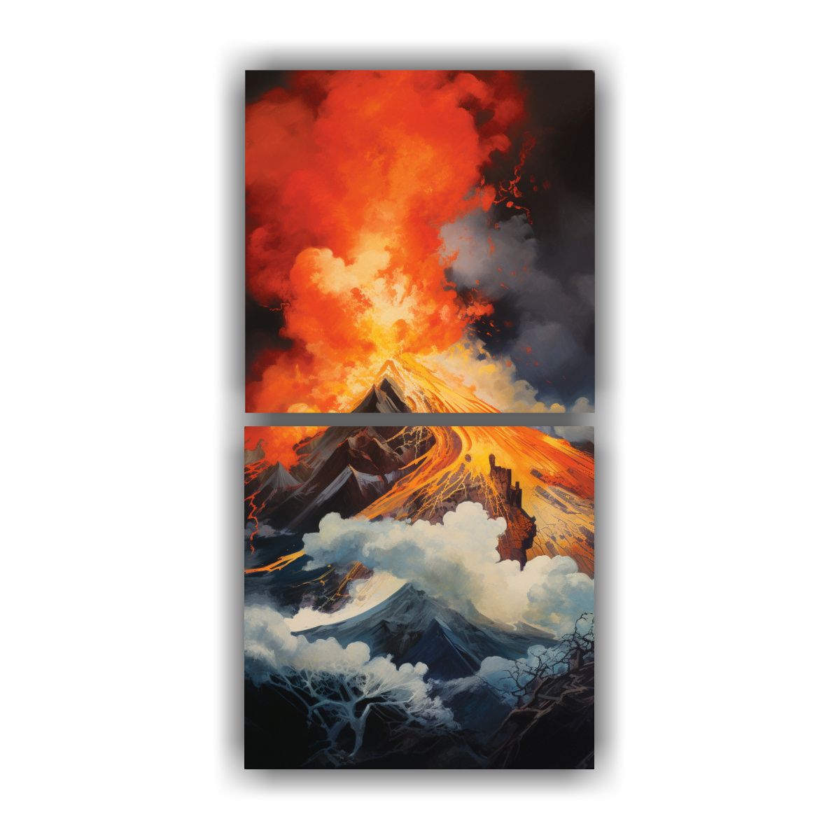 GENERICO - Pinturas Decorativas De Lienzo Abstracto 40x80 Cm