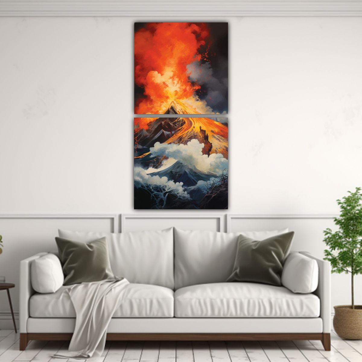 GENERICO - Pinturas Decorativas De Lienzo Abstracto 40x80 Cm