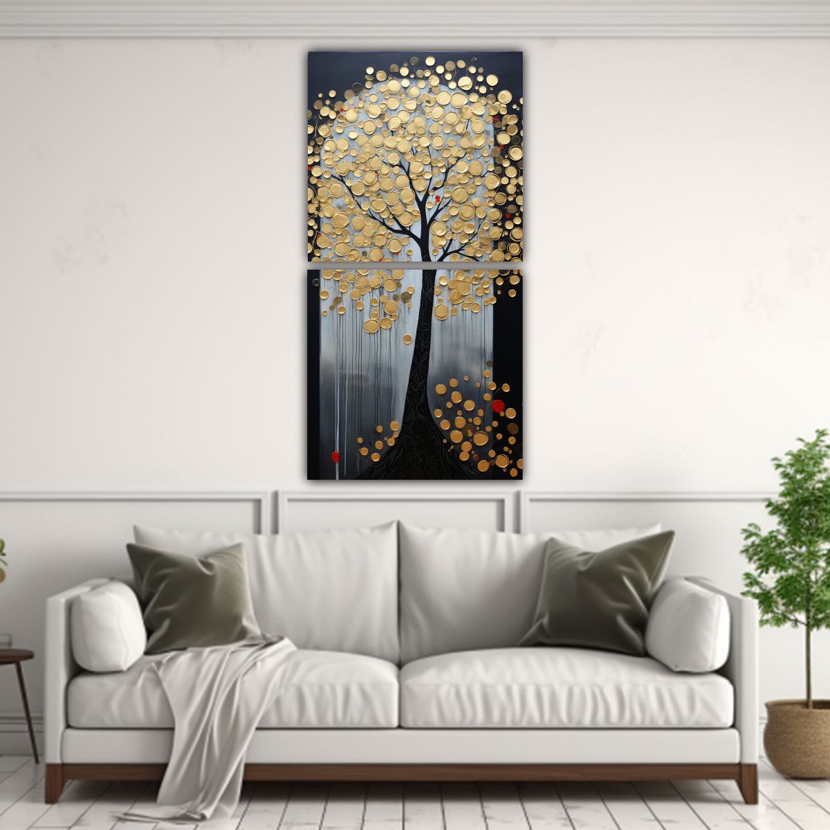 GENERICO - Decoración De Pinturas En Bastidor Con Imagen 30x60 Cm