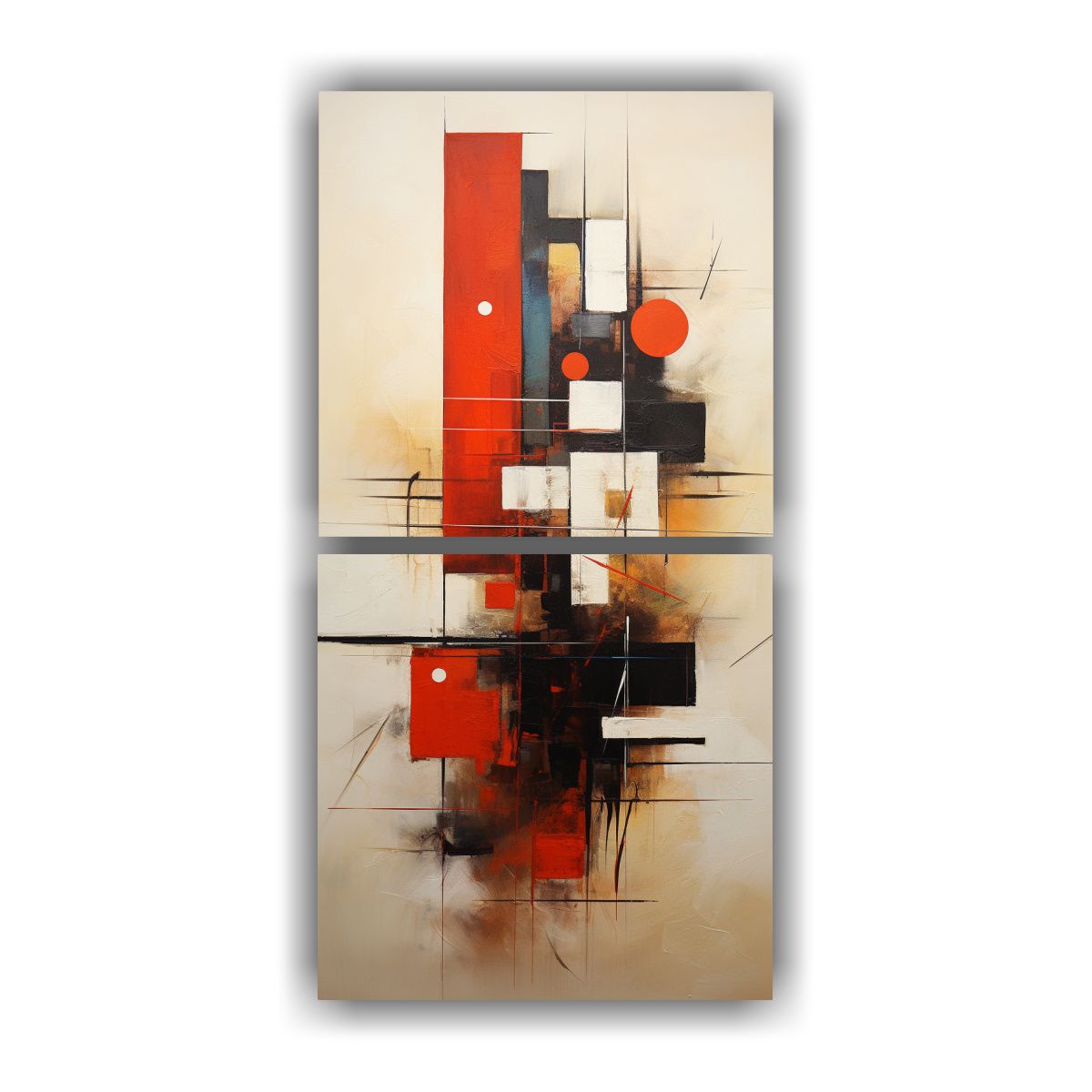 GENERICO - Cuadros De Cuadro Abstracta Simplicidad En 20x40 Cm