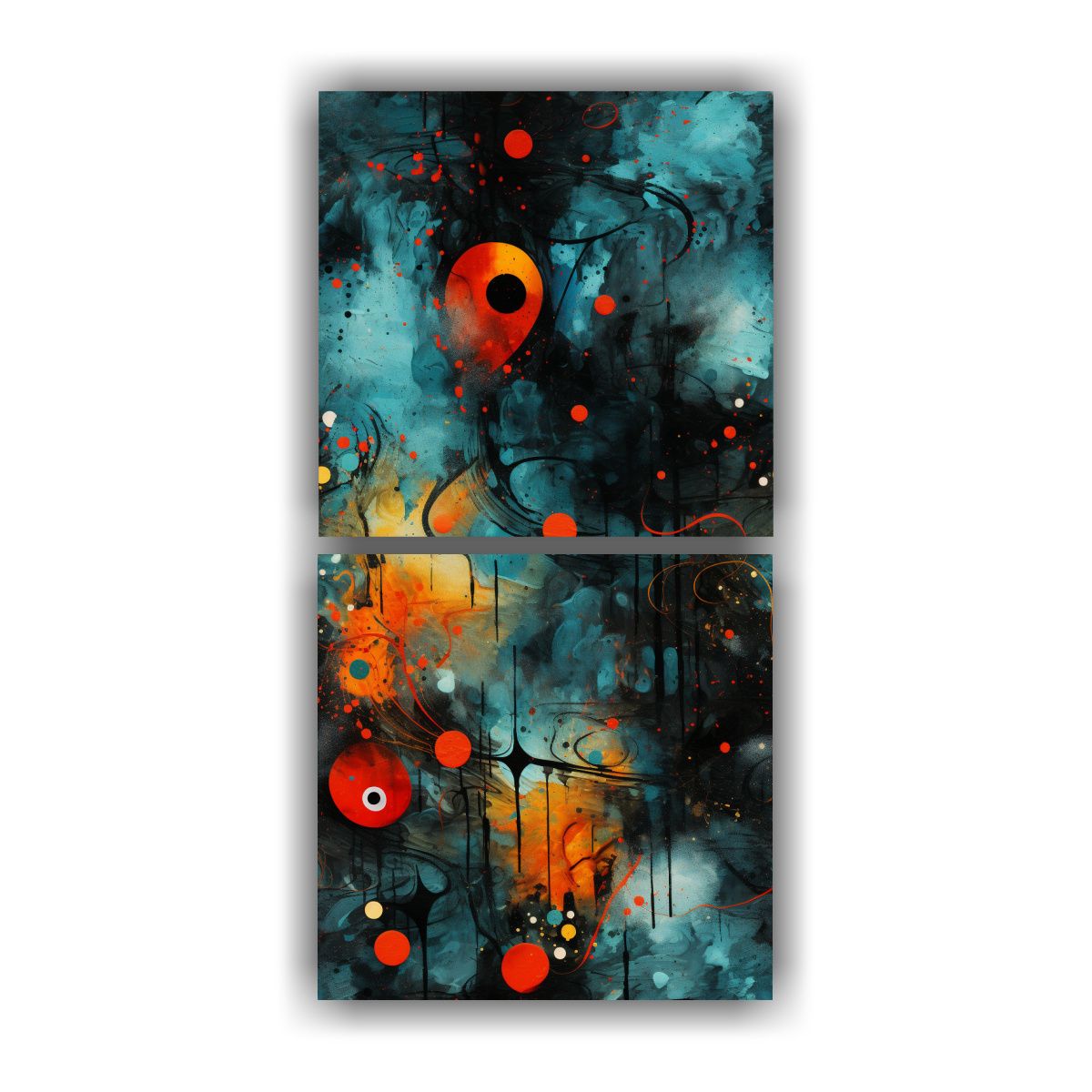 GENERICO - Cuadros Abstractos De Alta Calidad Para 30x60 Cm