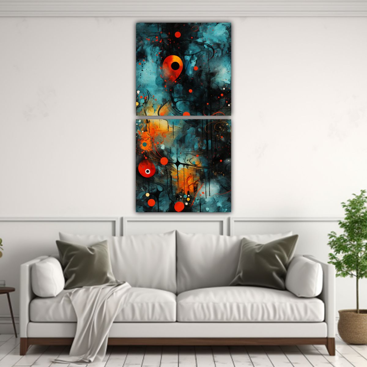 GENERICO - Cuadros Abstractos De Alta Calidad Para 30x60 Cm