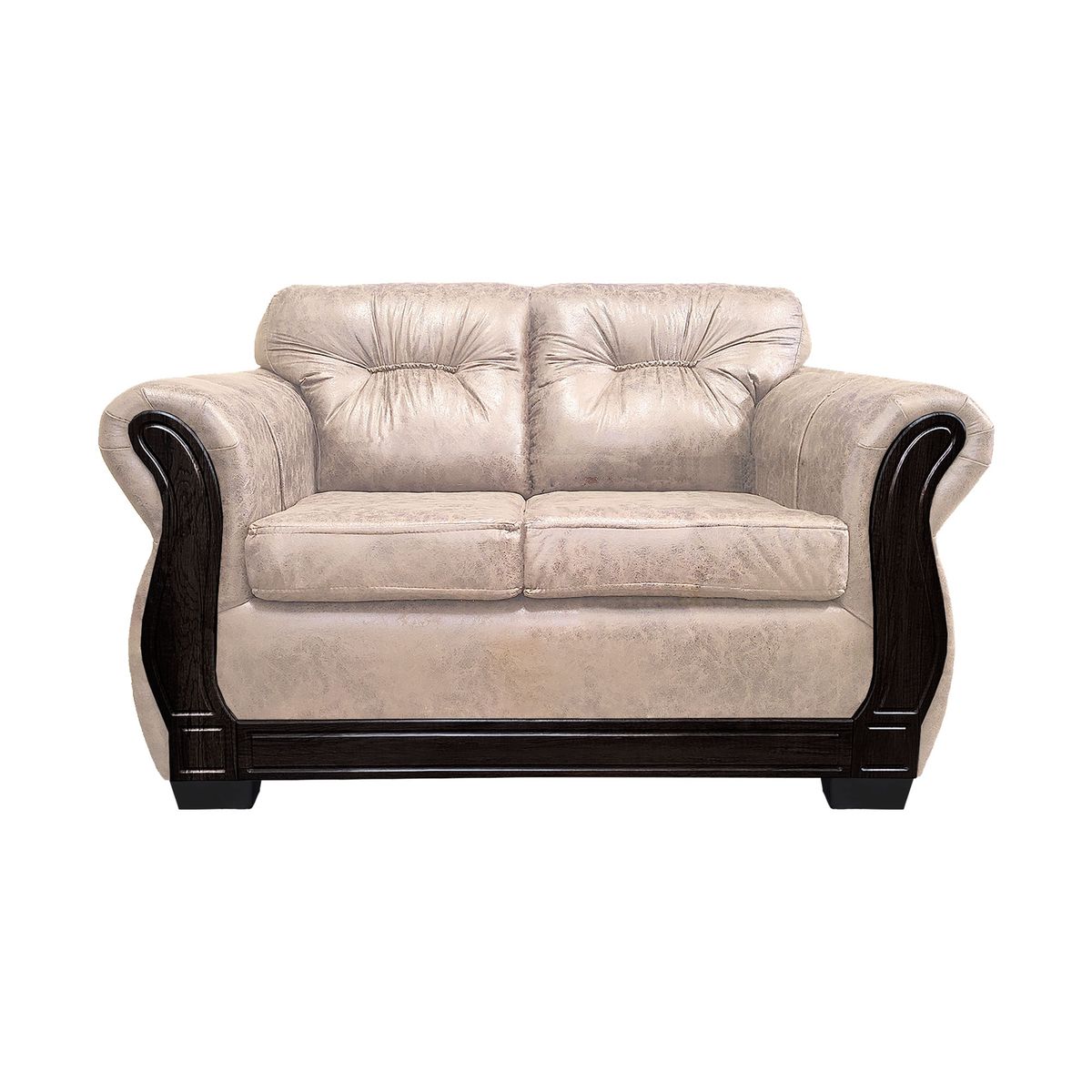 AMERICA DECORA - Sofá Con Respaldo Confortable 2 Personas Taurus Envejecido