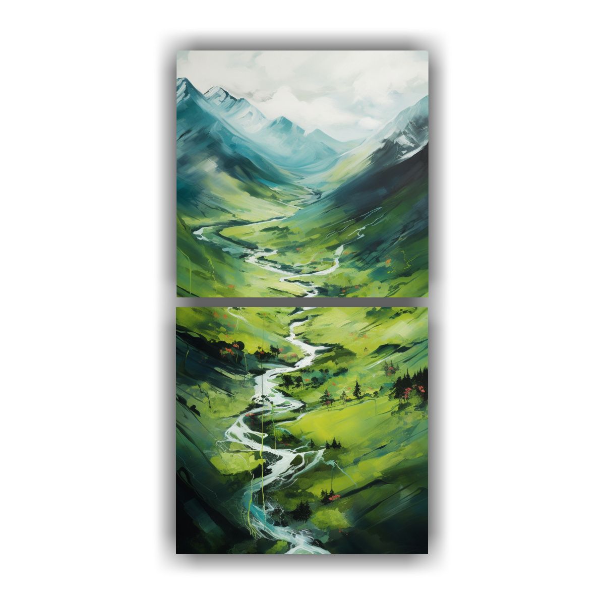 GENERICO - Paisajes De Nueva Zelanda En Una Versión 20x40 Cm