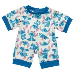 BUILD A BEAR - Pijama Stitch diseño hawaiano azul