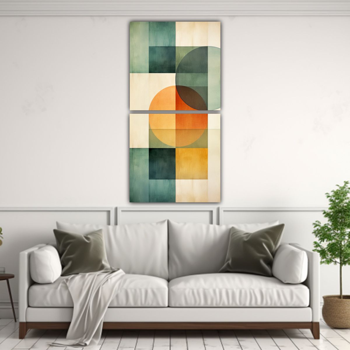 GENERICO - Pinturas Decorativas Abstractas Para El Baño Set 50x100 Cm
