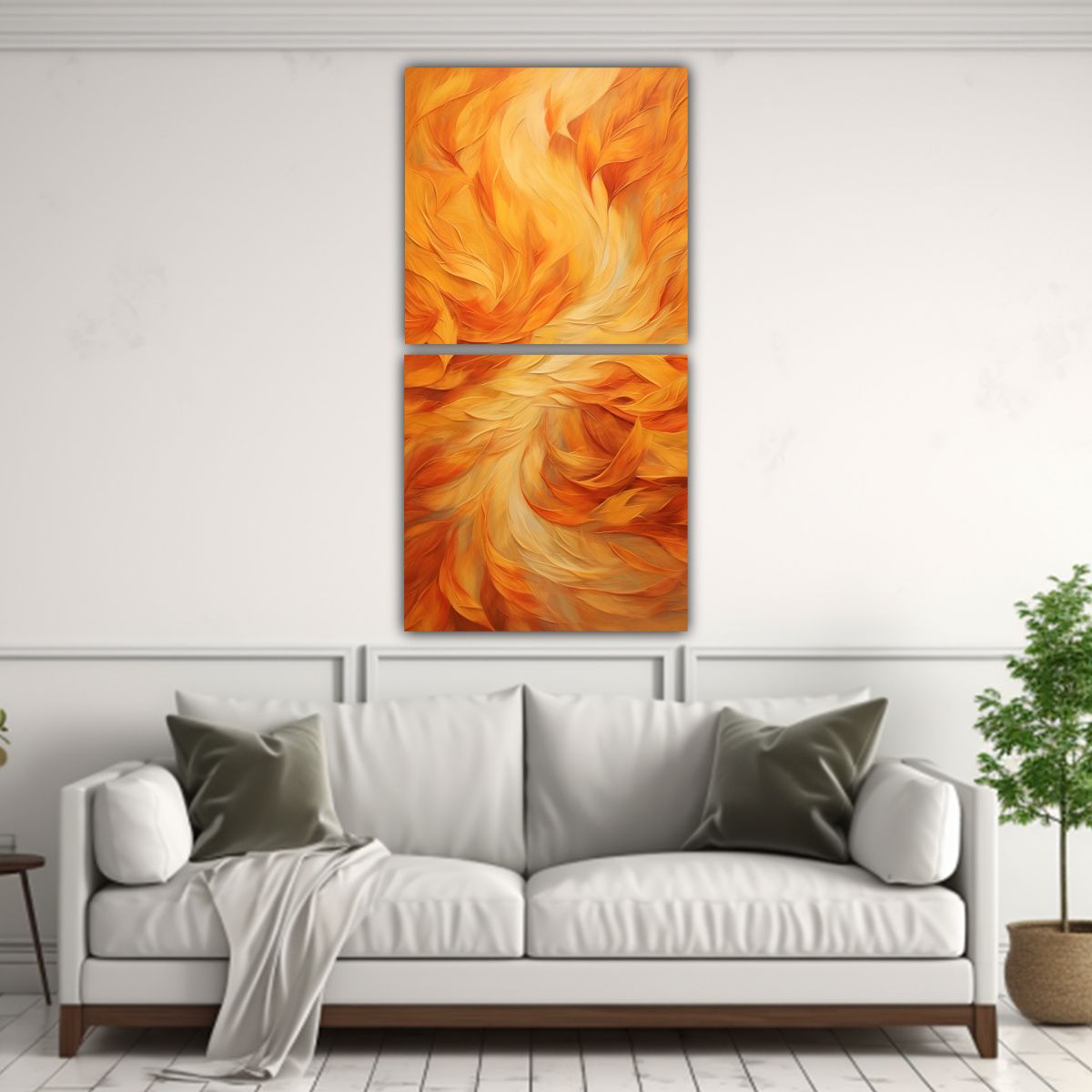 GENERICO - Cuadro De Decoración Abstracto Con Remolino De 30x60 Cm