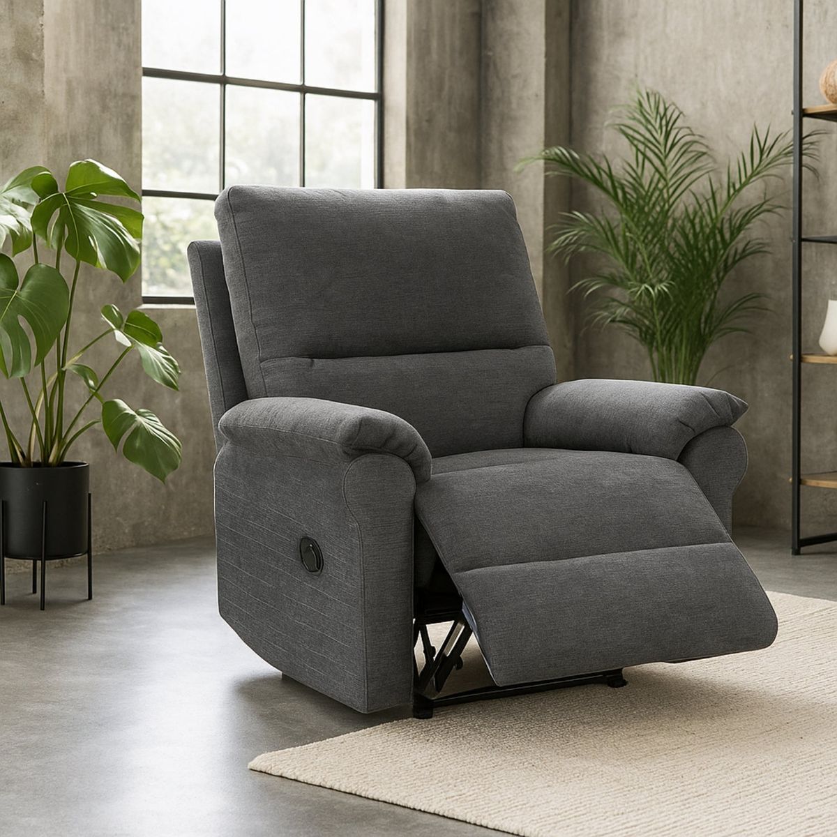 Berger Reclinable 1  Cuerpo Seúl Gris Oscuro, marca DIB - Foto 2