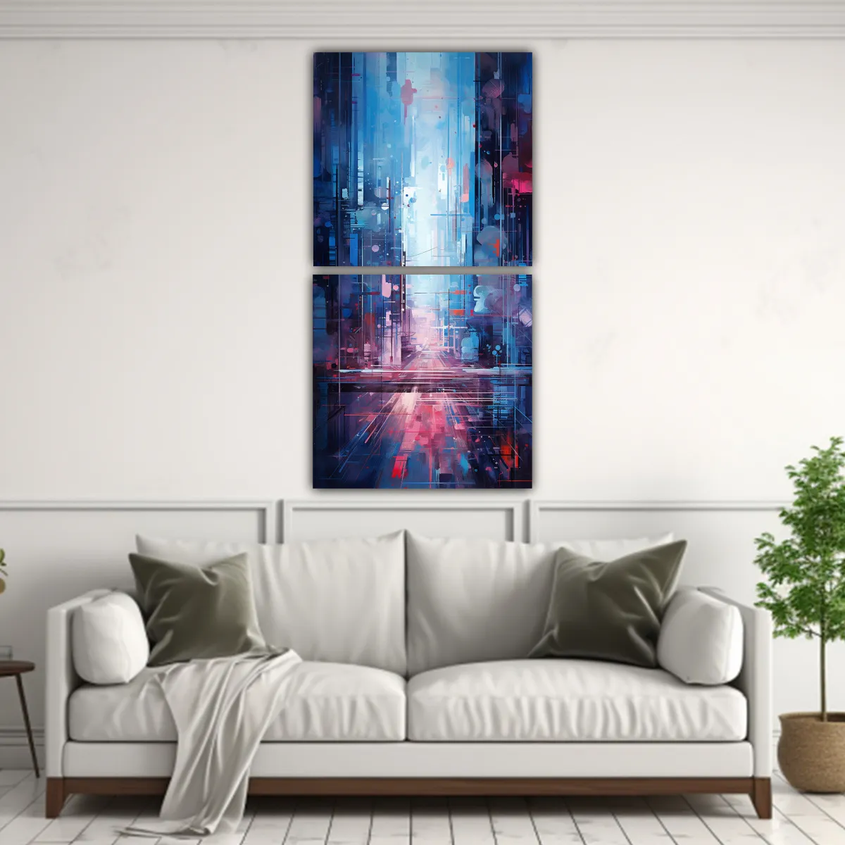 GENERICO - Pinturas De Decoración Espacio Abstracto 20x40 Cm