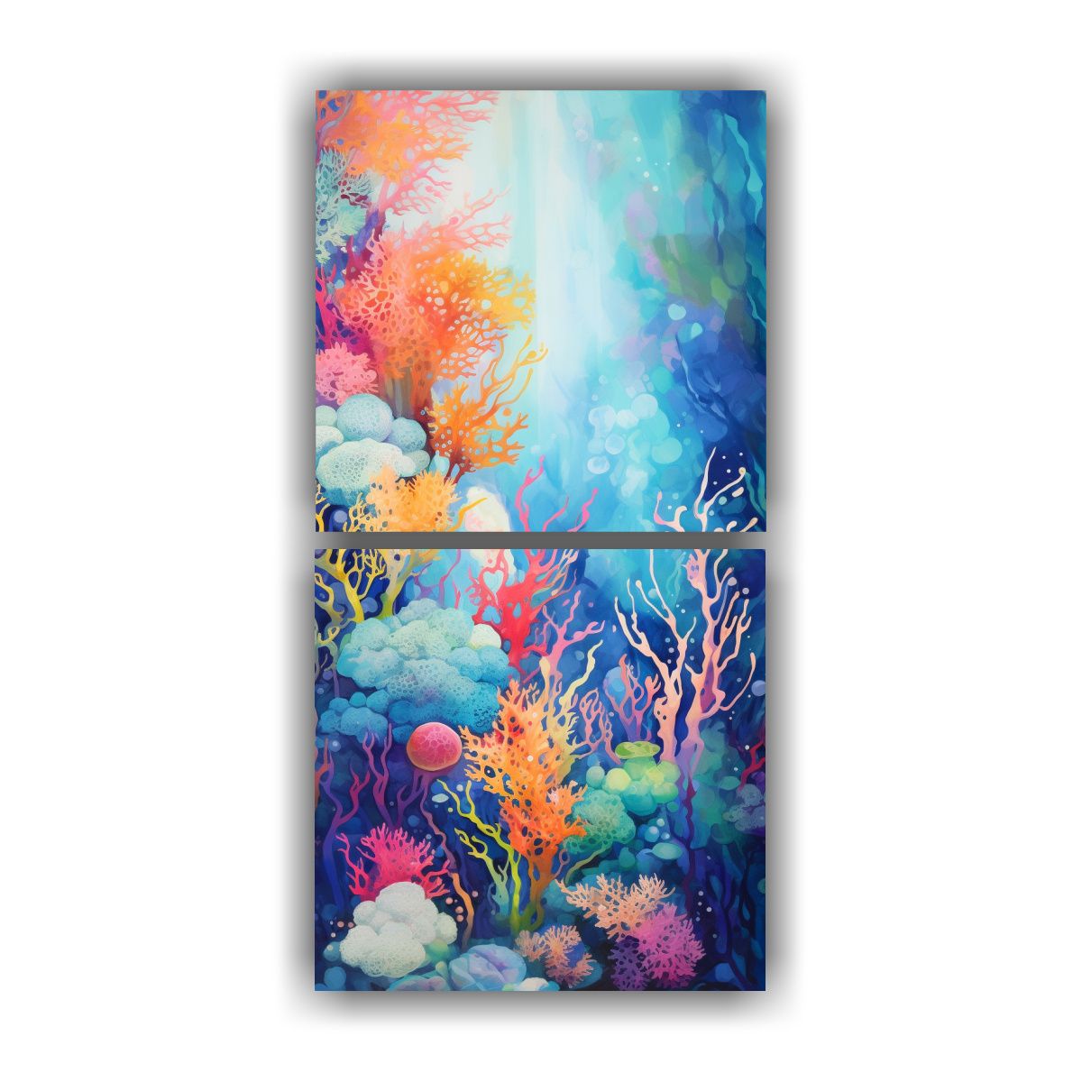 GENERICO - Pinturas Decorativas Submarinas Inspiradas En La 50x100 Cm