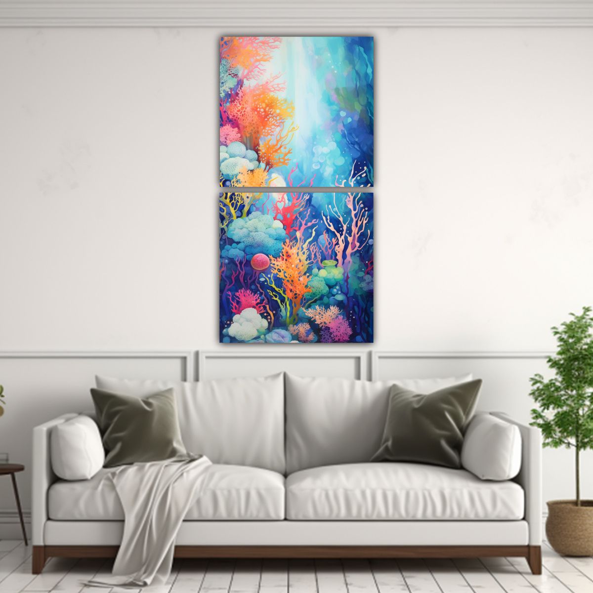 GENERICO - Pinturas Decorativas Submarinas Inspiradas En La 50x100 Cm