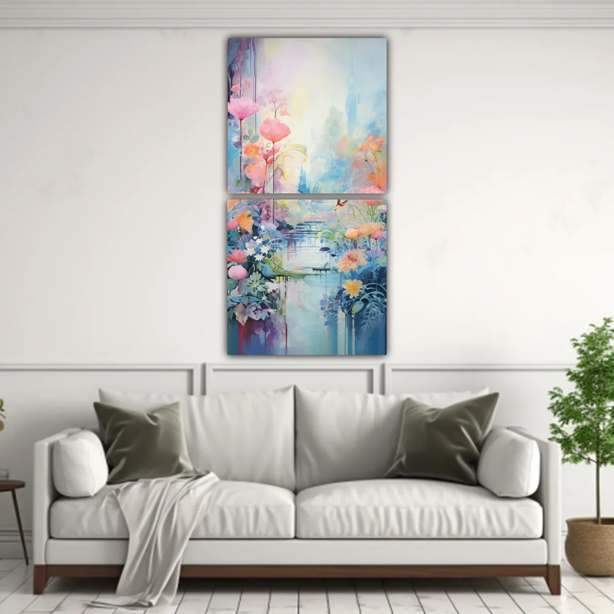 GENERICO - Pinturas Decorativas De Diseño Elegante De 40x80 Cm