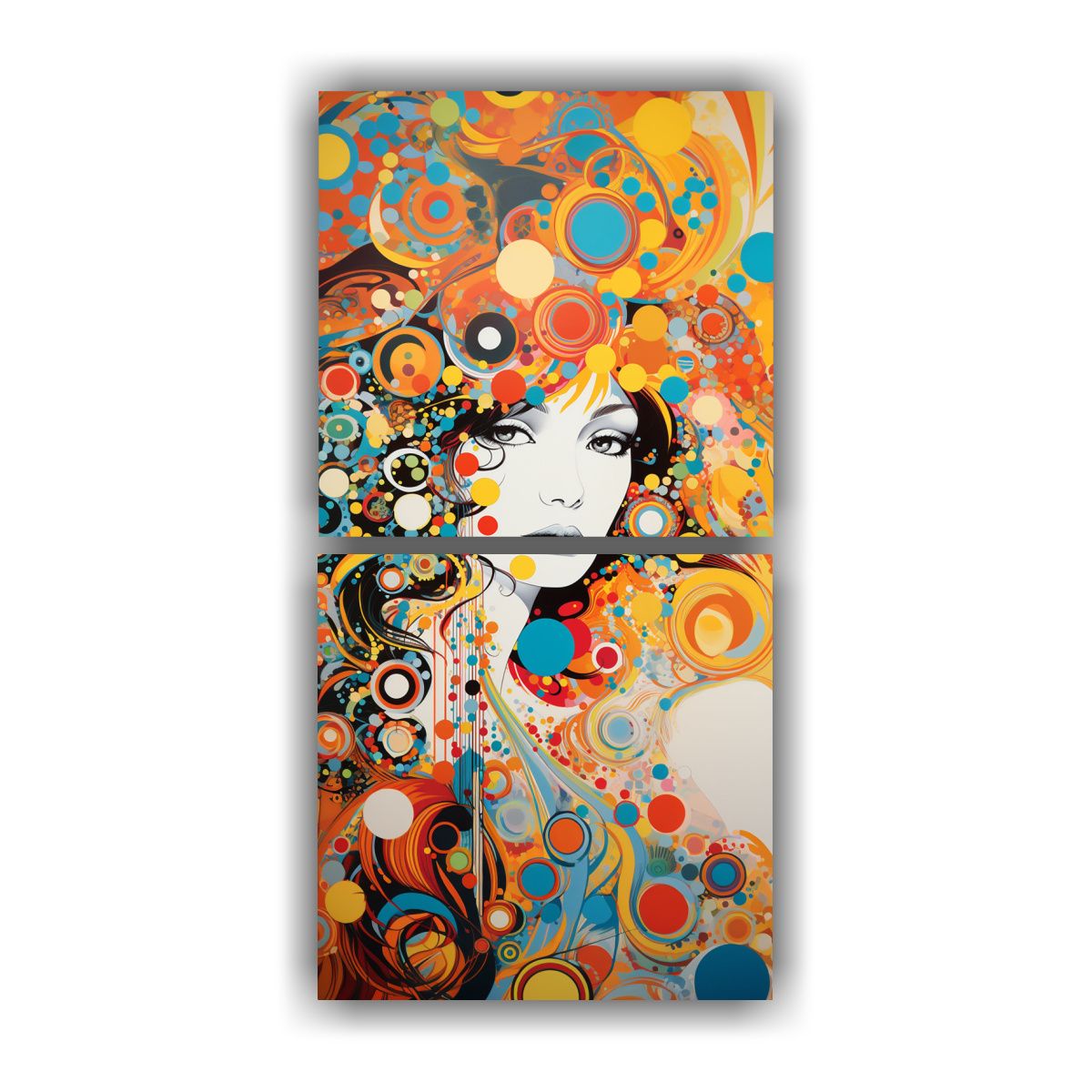 GENERICO - Lienzos Imagen Expresividad Closeup Festival Decor 30x60 Cm