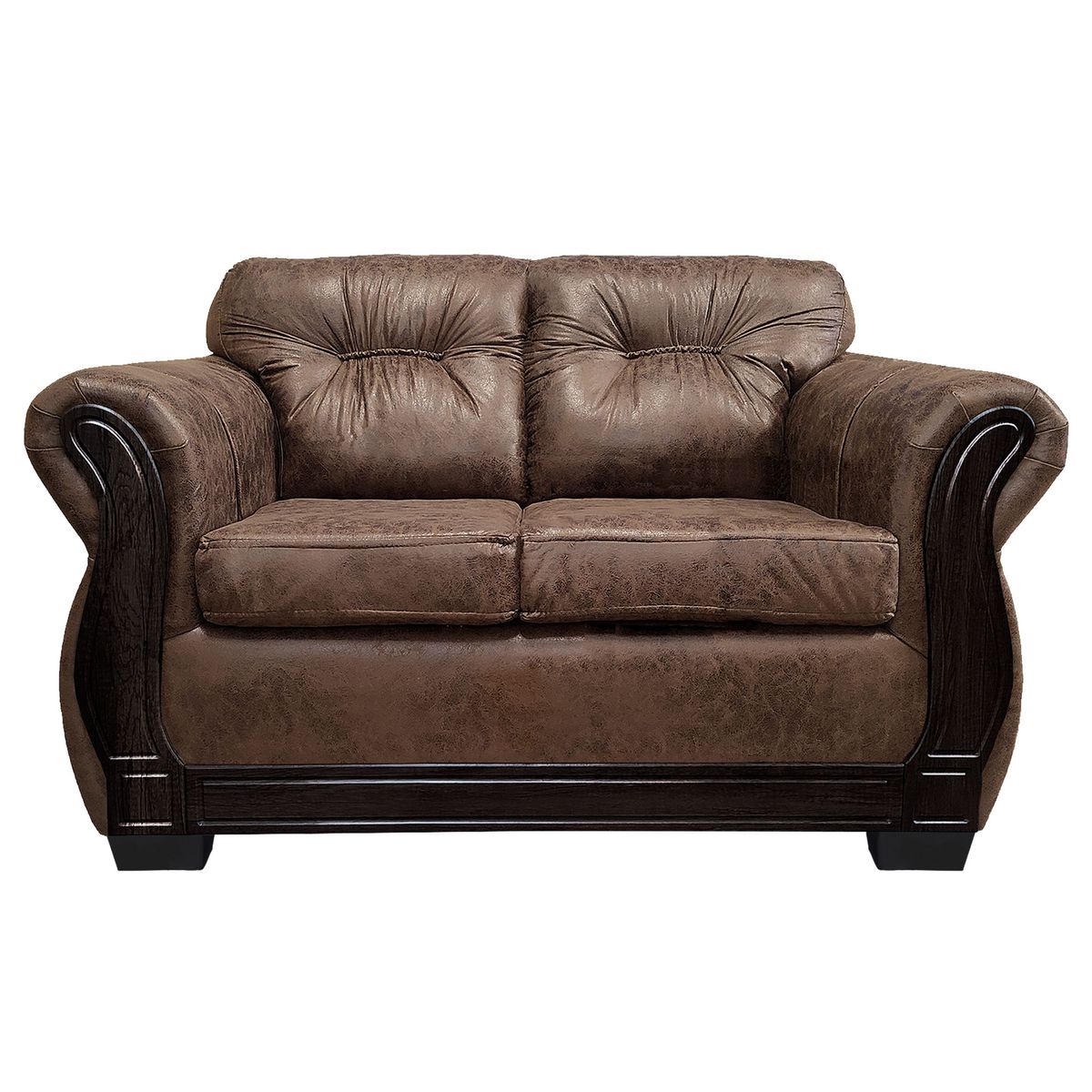 AMERICA DECORA - Sofá Con Respaldo Confortable 2 Personas Taurus Envejecido