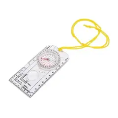 ESHOPANGIE - Brujula Regla Tactico 2en1 De Camping Supervivencia Lectura