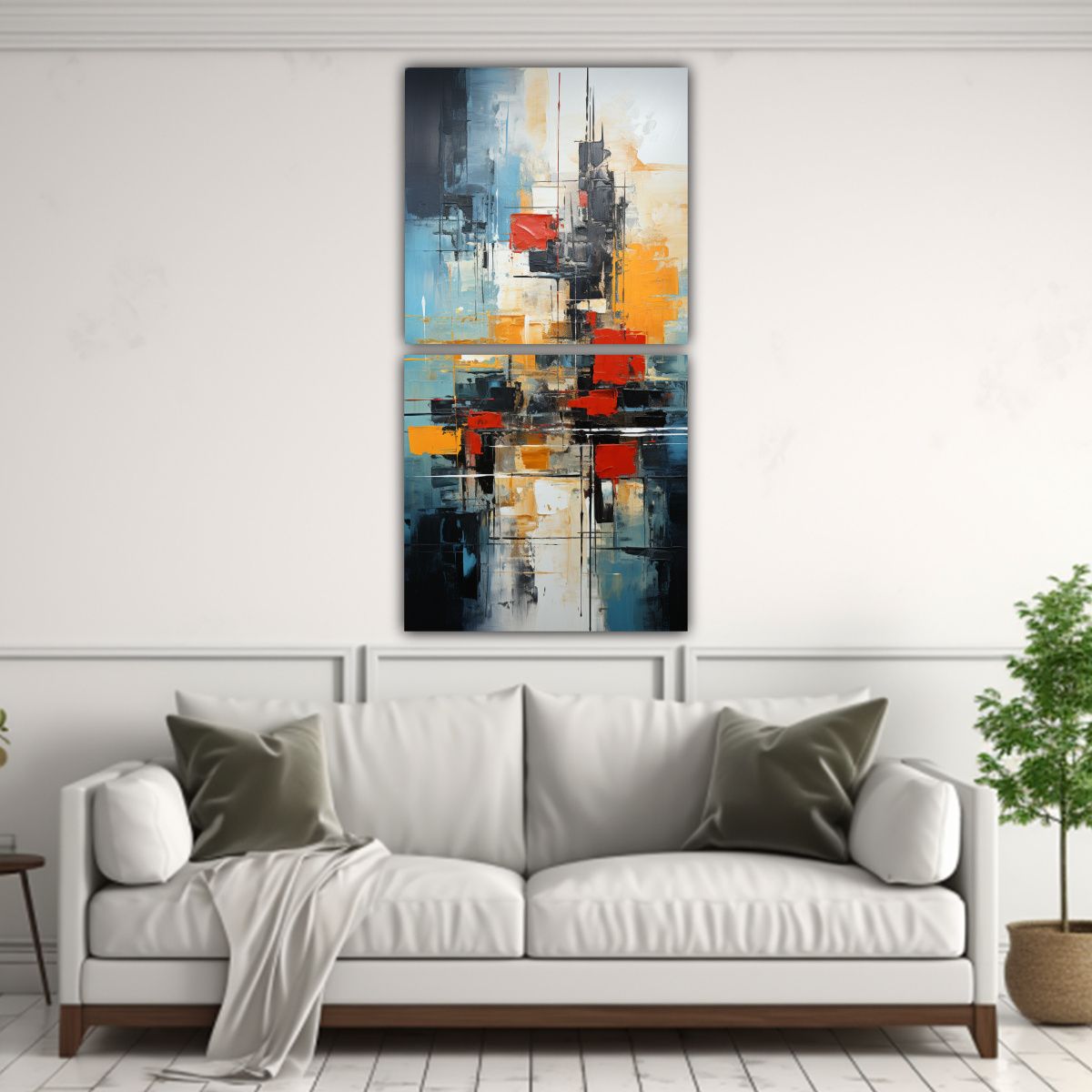 GENERICO - Pintura Decorativa Expresiva En Alta Resolución 60x120 Cm