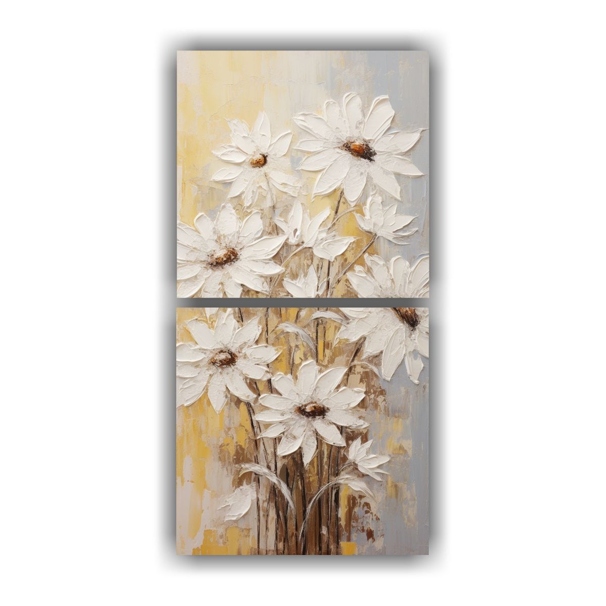 GENERICO - Pintura Cuadros Decoración Salon Con Girasoles 50x100 Cm