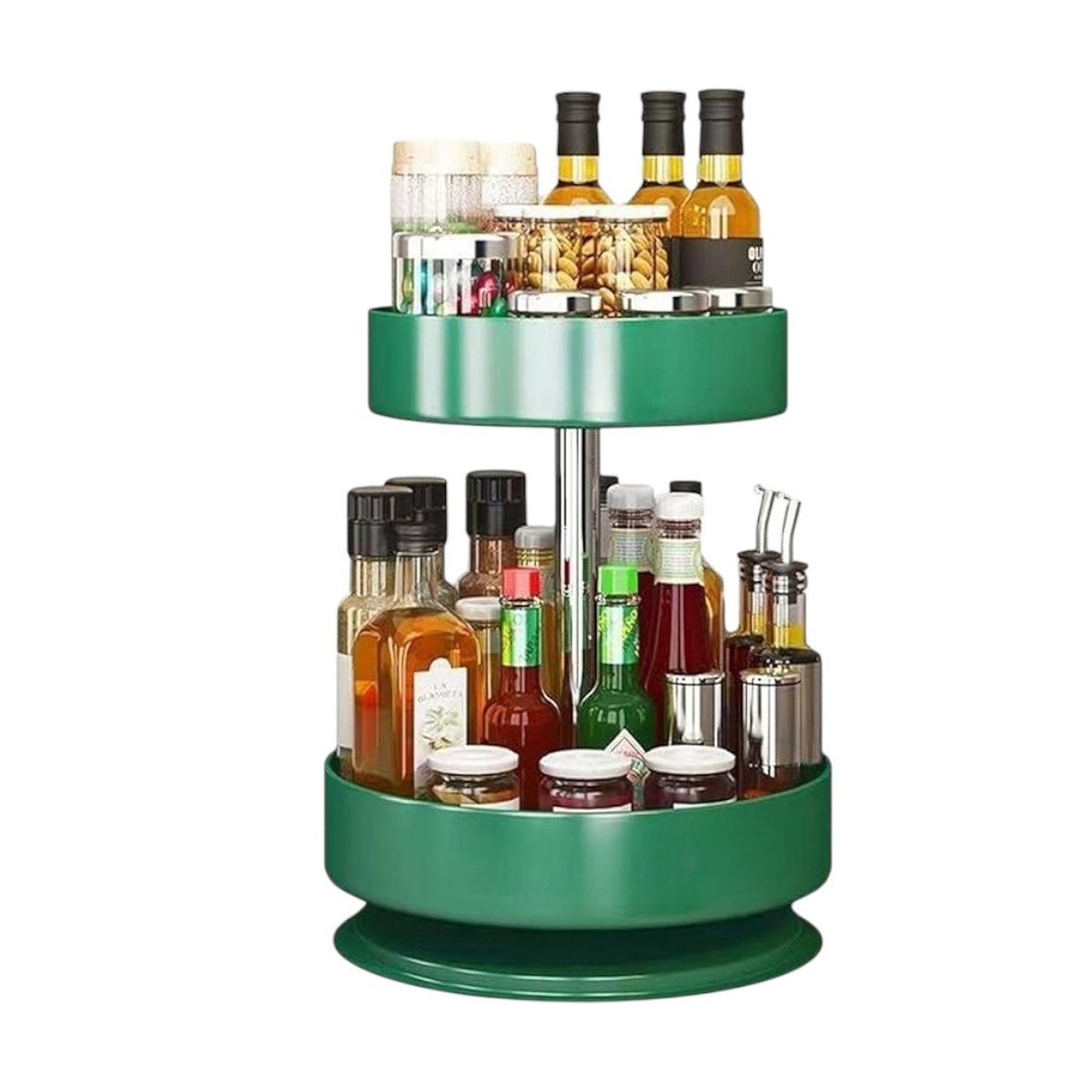 GENERICO - Organizador De 2 Niveles Multiuso Cocina Baño Giratorio 360