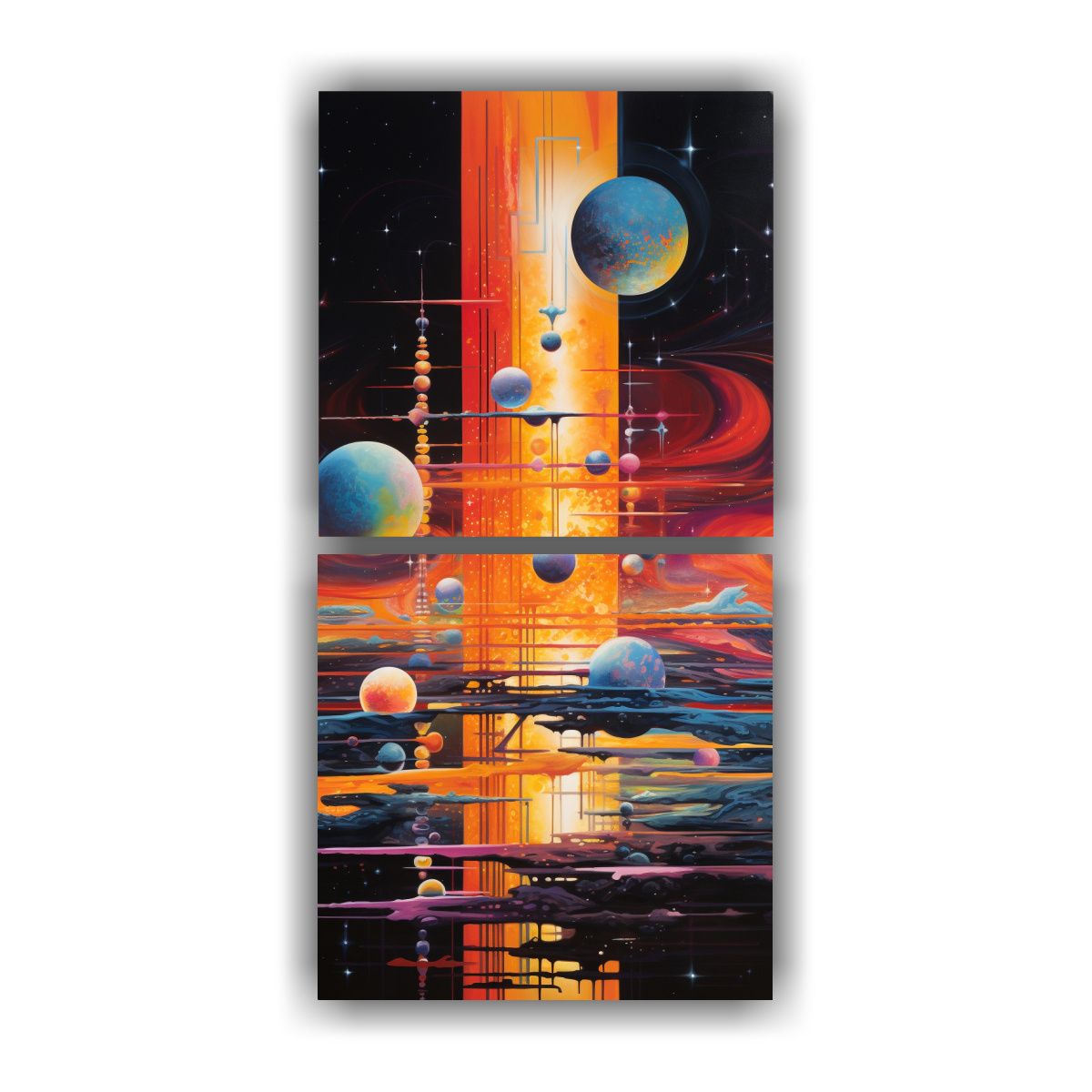 GENERICO - Pinturas Decorativas En Bastidor Con 30x60 Cm