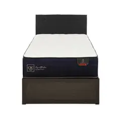 CIC - CAMA IRON SMART PREMIUM 1.5 PLAZAS + RESPALDO BLACK + FALDÓN