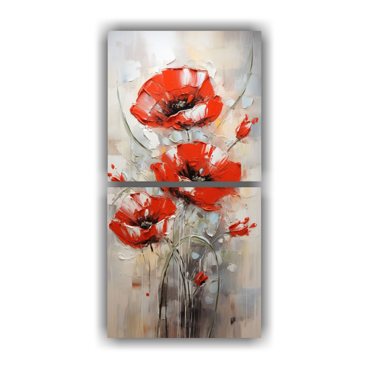 GENERICO - Pintura Decorativa Resistente A La Red POPPIES En 30x60 Cm