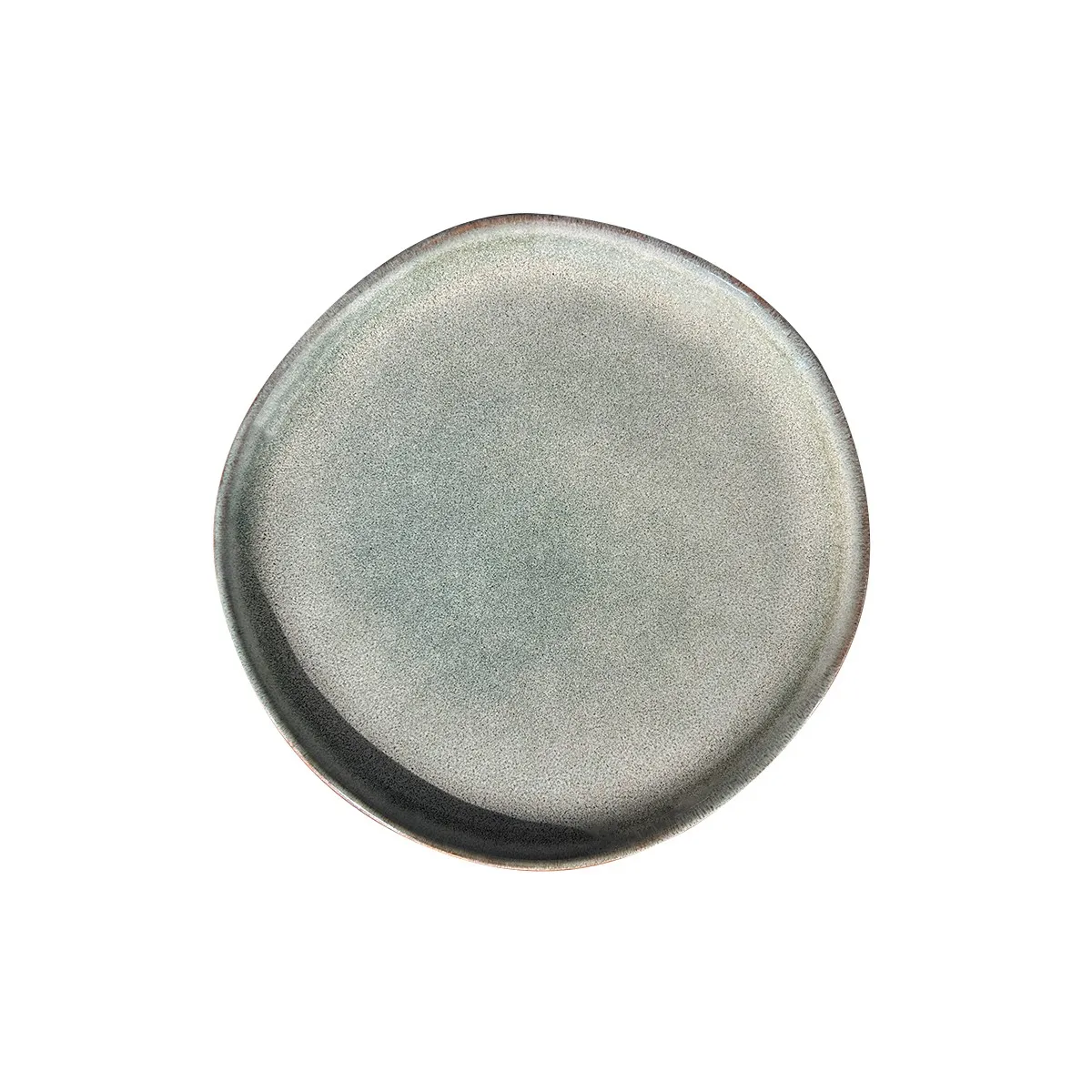 IMAHE - Set 6 Platos Redondo Ceramica 21 Cm Linea Laos