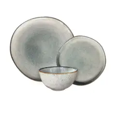 IMAHE - Set Vajilla 18 Piezas Cerámica Línea Laos