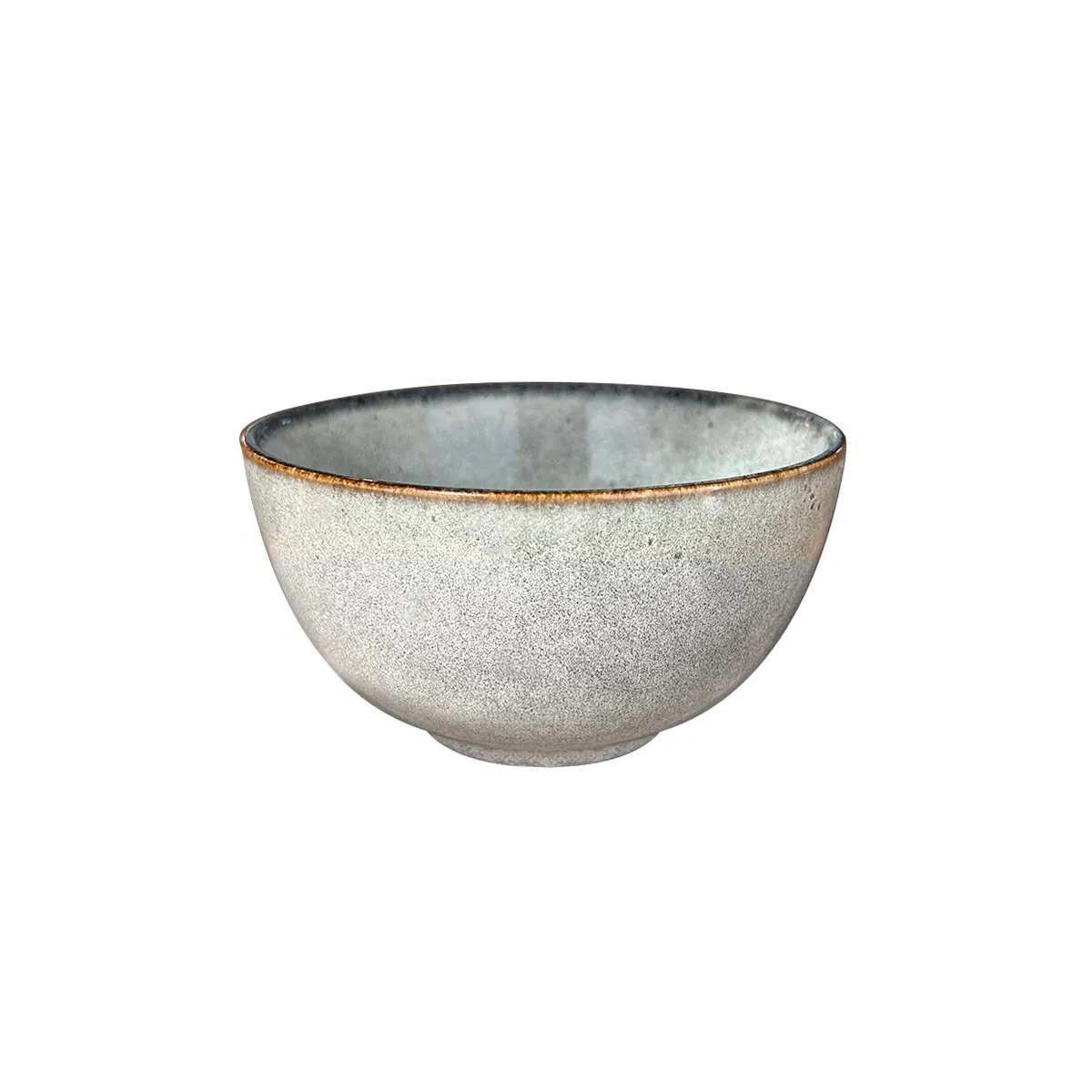 IMAHE - Set 6 Bowl Redondo Ceramica 14X8 Cm Gris Linea  Laos