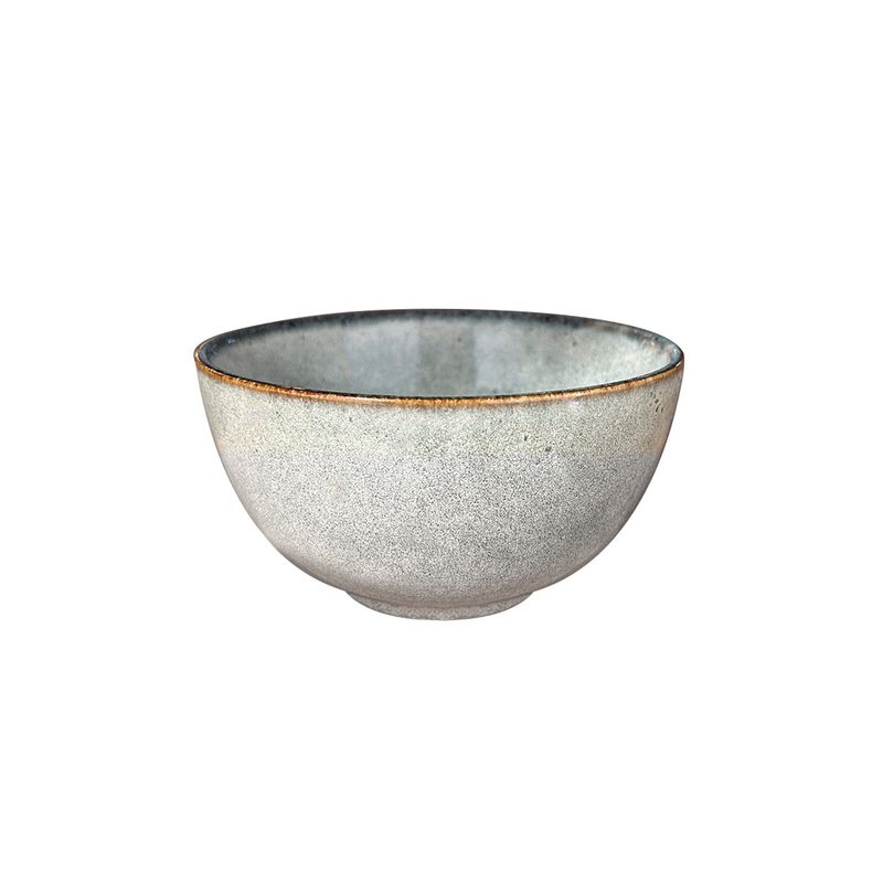 GENERICO - Set 6 Bowl Redondo Ceramica 14X8 Cm Gris Linea  Laos