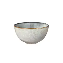 IMAHE - Set 6 Bowl Redondo Ceramica 14X8 Cm Gris Linea Laos