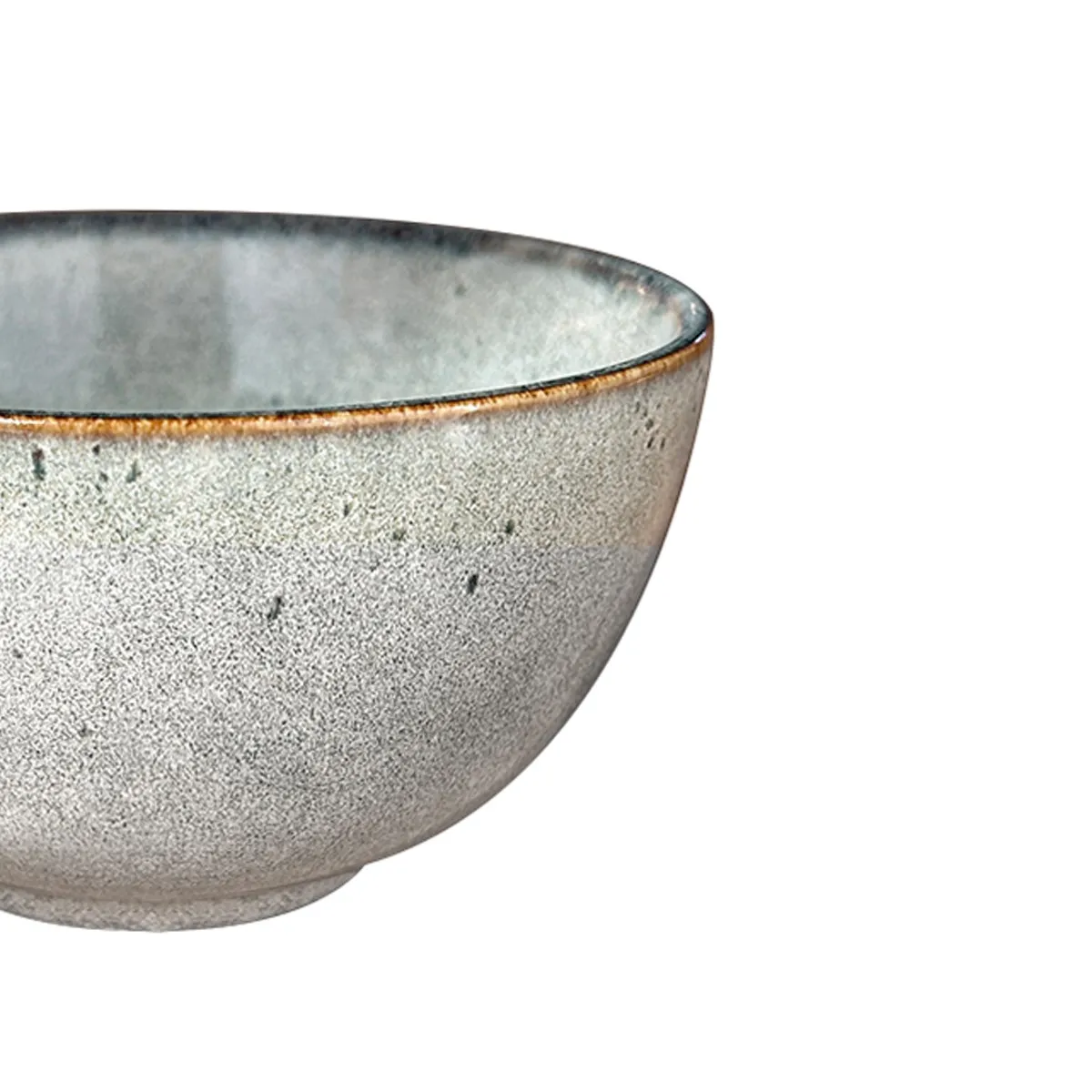 IMAHE - Set 6 Bowl Redondo Ceramica 14X8 Cm Gris Linea  Laos