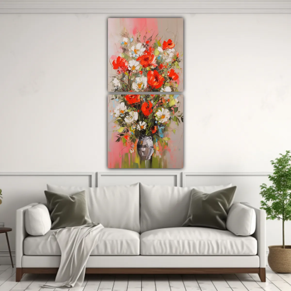 GENERICO - Cuadros Decorativos De Dos Composiciones 50x100 Cm