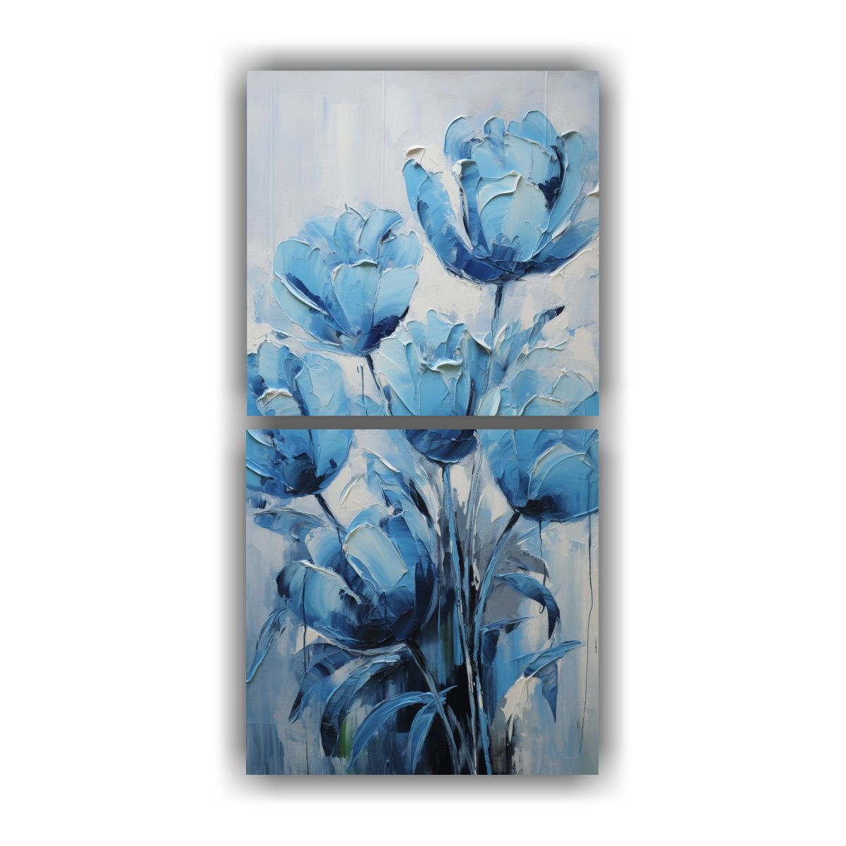 GENERICO - Pintura Tela Moderna Impacto Visual Tulipanes 30x60 Cm