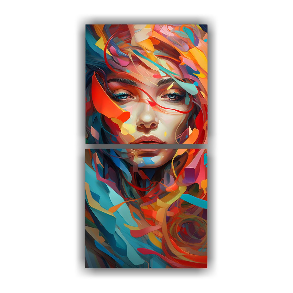 GENERICO - Pinturas Decorativas Que Capturan La Fusión 60x120 Cm