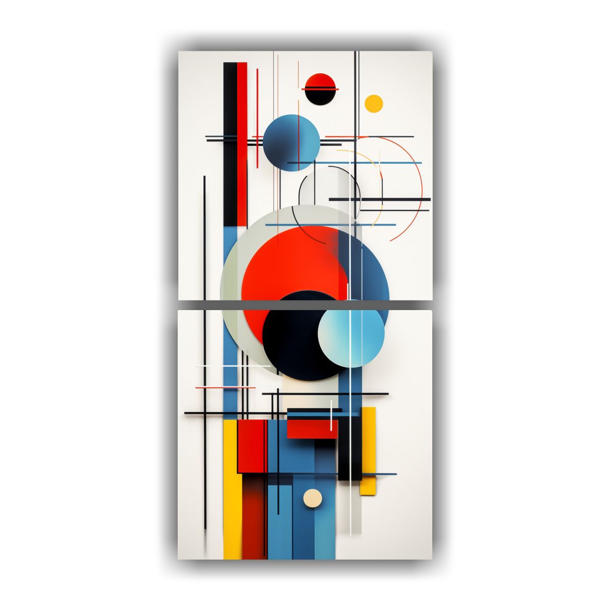 GENERICO - Exposición Abstracta Fusión De Principios De 40x80 Cm