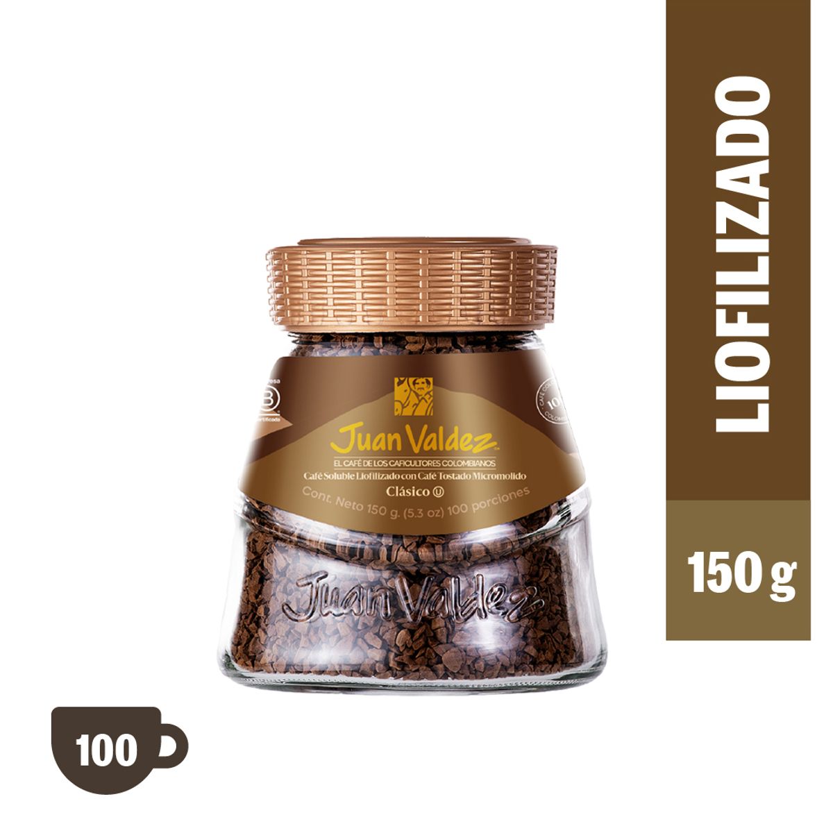 JUAN VALDEZ - Café Soluble Liofilizado Clásico 150g