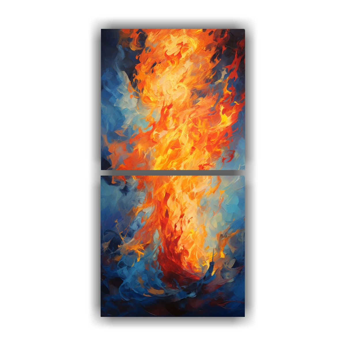 GENERICO - Conjunto 2 Cuadros Inspiración Intrincada Danza 20x40 Cm