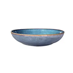IMAHE - Set 6 Bowl Redondo Ceramica 22X4.5 Cm Gris Linea Efes