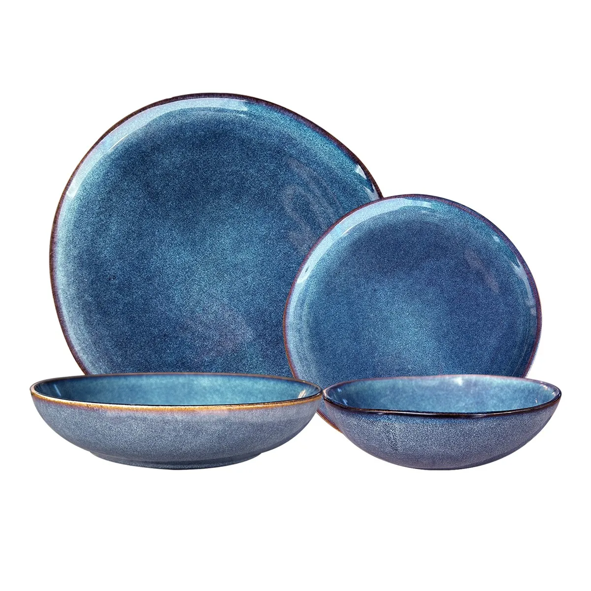 IMAHE - Set Vajilla 24 Piezas Cerámica Línea Efes