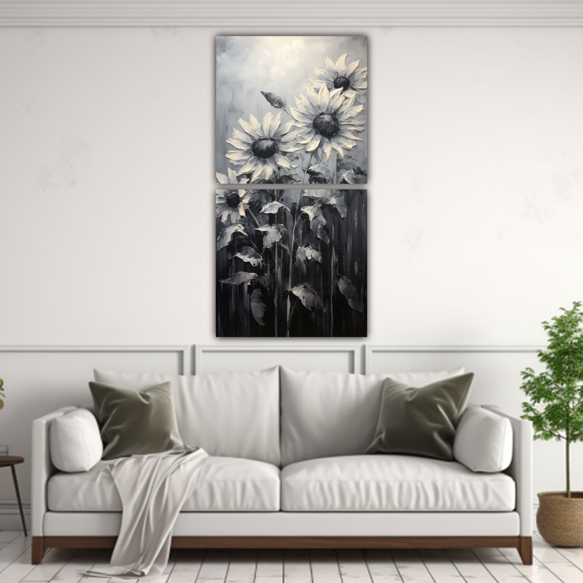 GENERICO - Diptico Fotografia Ambiente De Un Cuadro De 40x80 Cm