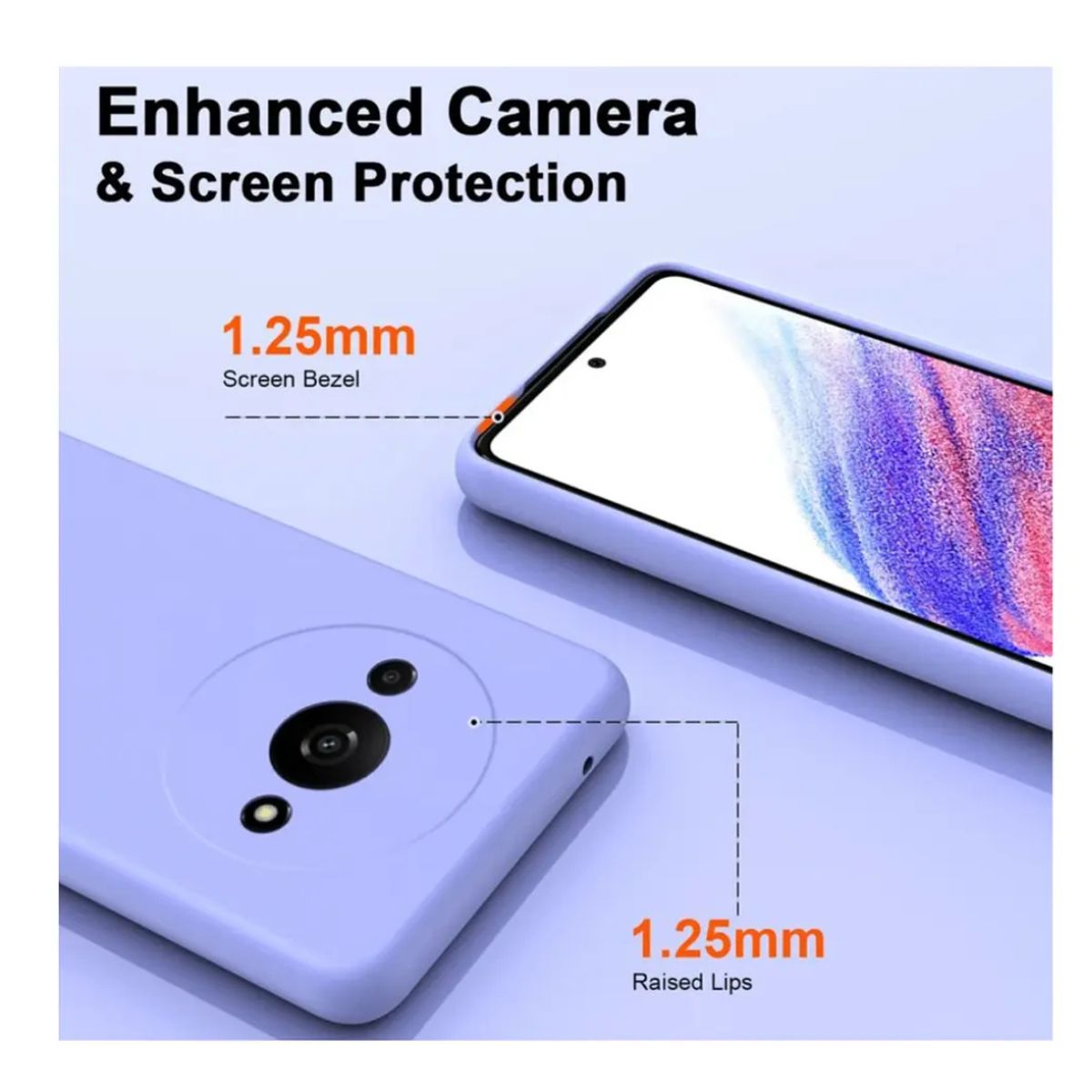 GENERICO - Carcasa Funda Color Para Xiaomi Redmi A3 - Lila