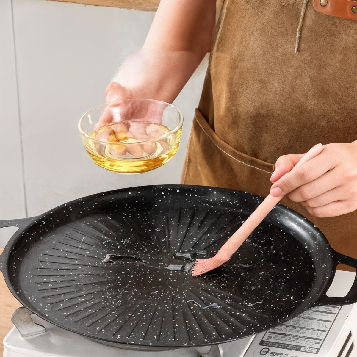 GENERICO - plancha antiadherente sarten budare sartenes hierro 30cm